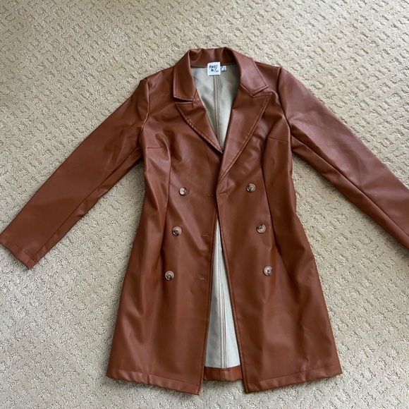 Princess Polly Jackets & Blazers - Princess Polly Faux leather Jacket